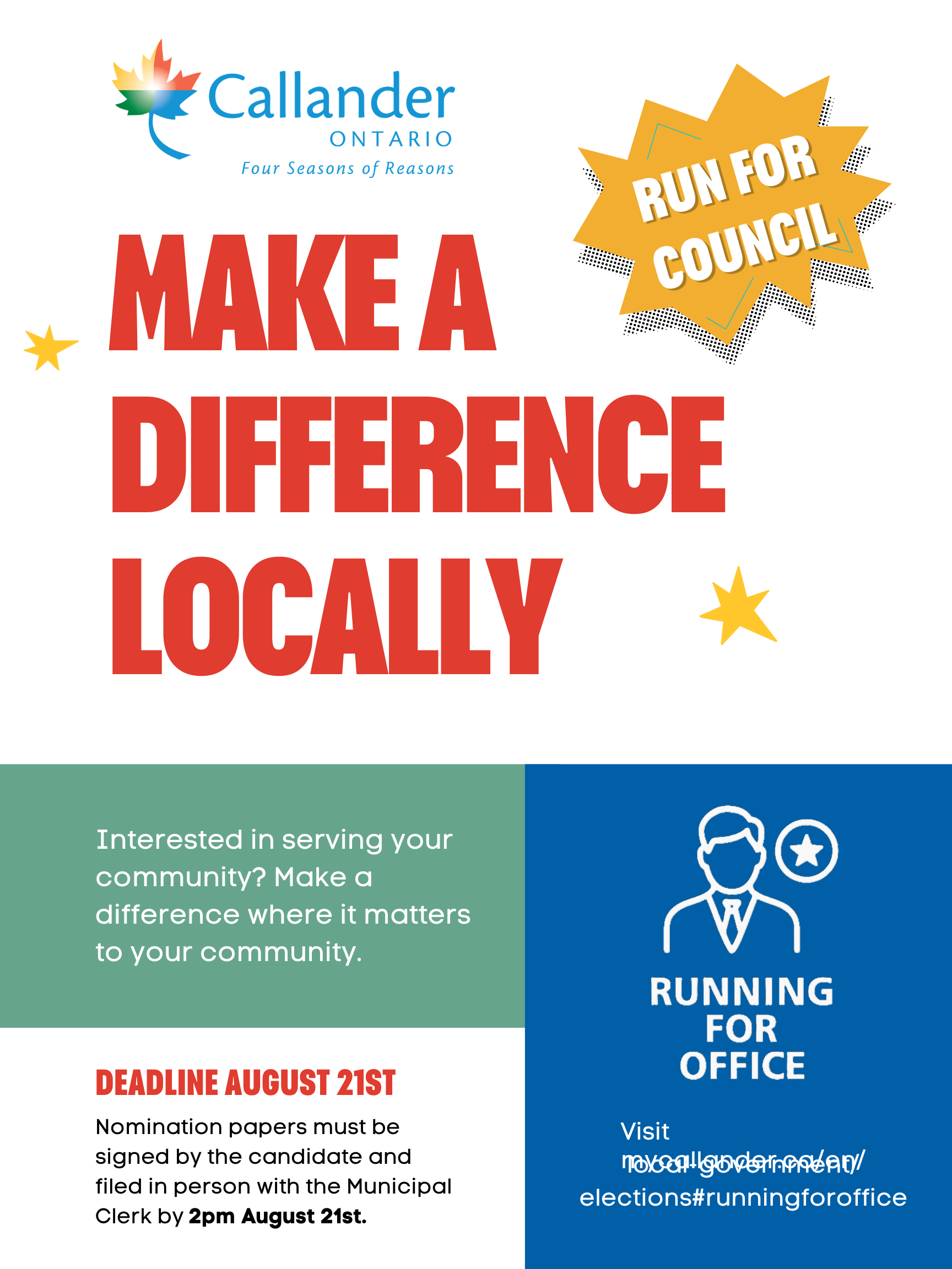 Last chance to file nomination papers!